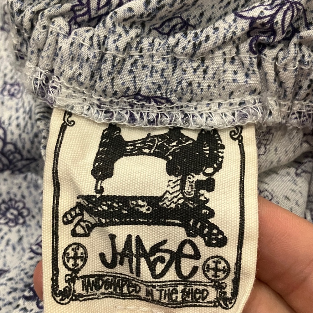 Jaase Off-Shoulder Blouse - White and Blue - Picture 2 of 2